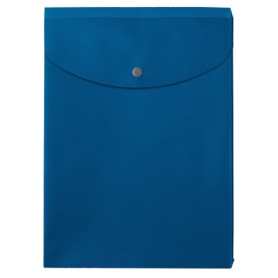 プラス　シンプルワーク　ポケット付エンベロープ　マチ付　Ａ４タテ　ブルー　ＦＬ－１２０ＣＨ　１枚