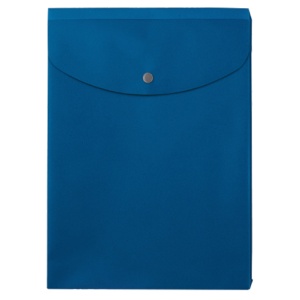 プラス　シンプルワーク　ポケット付エンベロープ　マチ付　Ａ４タテ　ブルー　ＦＬ－１２０ＣＨ　１枚1