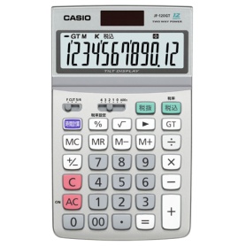 カシオ　実務電卓　１２桁　ジャストタイプ　ＪＦ－１２０ＧＴ－Ｎ　１台