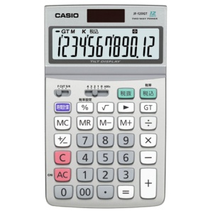 カシオ　実務電卓　１２桁　ジャストタイプ　ＪＦ－１２０ＧＴ－Ｎ　１台1