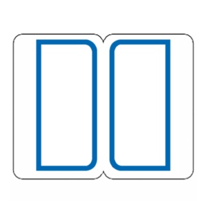 ライオン事務器　インデックスラベル　大　２７×３４ｍｍ　青枠　ＢＬ１　１パック（１８０片：９片×２０シート）1