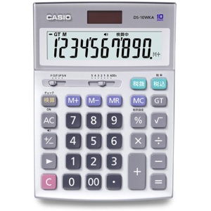 カシオ　本格実務電卓　１０桁　デスクタイプ　ＤＳ－１０ＷＫＡ－Ｎ　１台1