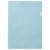 ハート　紙製クリアファイル　Ａ４　ブルー（片全面半透明）　ＸＷ０１０２　１箱（３０枚）