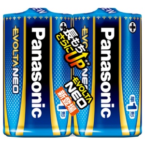 パナソニック　アルカリ乾電池　エボルタＮＥＯ　単１形　ＬＲ２０ＮＪ／２ＳＥ　１パック（２本）1