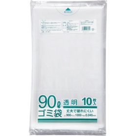 クラフトマン　業務用透明　メタロセン配合厚手ゴミ袋　９０Ｌ　ＨＫ－０８９　１パック（１０枚）
