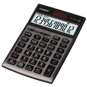 カシオ　本格実務電卓　日数＆時間計算　１２桁　ジャストタイプ　グレージュブラウン　ＪＳ－２０ＤＣ－ＧＢ－Ｎ　１台2