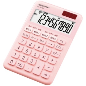 シャープ　カラー・デザイン電卓　１０桁　ミニナイスサイズ　ピンク系　ＥＬ－Ｍ３３６－ＰＸ　１台