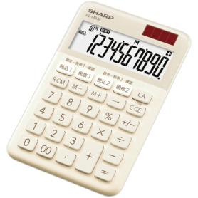 シャープ　カラー・デザイン電卓　１０桁　ミニナイスサイズ　ベージュ系　ＥＬ－Ｍ３３６－ＣＸ　１台