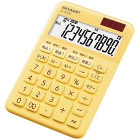 シャープ　カラー・デザイン電卓　１０桁　ミニナイスサイズ　イエロー系　ＥＬ－Ｍ３３６－ＹＸ　１台
