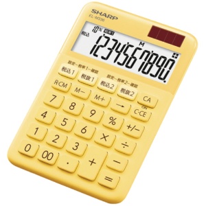 シャープ　カラー・デザイン電卓　１０桁　ミニナイスサイズ　イエロー系　ＥＬ－Ｍ３３６－ＹＸ　１台1