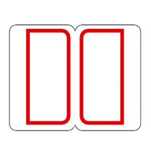 ライオン事務器　インデックスラベル　１８×２５ｍｍ　赤　ＲＳ３　１パック（３５２片：１６片×２２シート）1