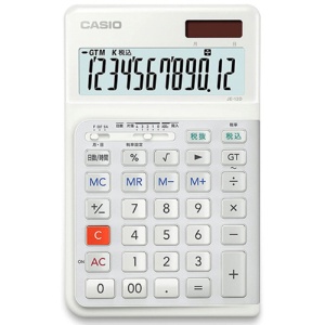 カシオ　人間工学電卓　１２桁　ジャストタイプ　ホワイト　ＪＥ－１２Ｄ－ＷＥ－Ｎ　１台1