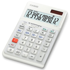 カシオ　人間工学電卓　１２桁　ジャストタイプ　ホワイト　ＪＥ－１２Ｄ－ＷＥ－Ｎ　１台2