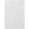 ハート　紙製クリアファイル（片全面半透明）　Ａ４　ホワイト　ＸＷ１１０１　１箱（１００枚）