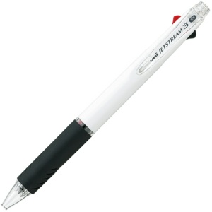三菱鉛筆　ジェットストリーム　３色ボールペン　０．５ｍｍ　（軸色：白）　ＳＸＥ３４０００５．１　１本1