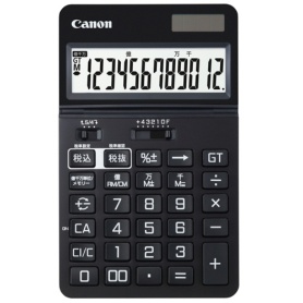 キヤノン　電卓　チルト式卓上電卓　ＫＳ－１２５０ＴＵＶ－ＢＫ　ＳＯＢ　１２桁　ピュアブラック　６５１０Ｃ００１　１台