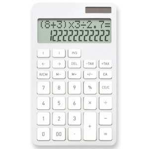 アスカ　計算式表示電卓　１２桁　Ｓ　ホワイト　Ｃ１２５８Ｗ　１台1