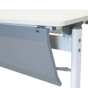 アジャストスタッキングテーブル　幕板付　幅１２００×奥行４５０ｍｍ　ホワイト　１台6