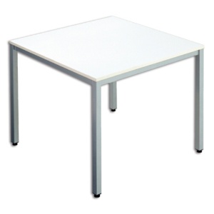エランサ　ミーティングテーブル　正方形　ホワイト（お客様組立）　ＬＢＳ－０９０９ＷＨ　１台1