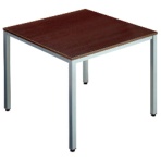 エランサ　ミーティングテーブル　正方形　（組立設置込）　ＬＢＳ－０９０９