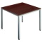 エランサ　ミーティングテーブル　正方形　ダークブラウン（組立設置込）　ＬＢＳ－０９０９ＤＢ　１台