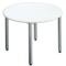 エランサ　ミーティングテーブル　丸型　ホワイト（組立設置込）　ＬＢＳ－１０００ＷＨ　１台