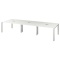 エランサ　ジョイントテーブル　幅３６００×奥行１２００ｍｍ　ホワイト（組立設置込）　ＬＢＪ－３６１２Ｗ　１台