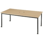 エランサ　キャスターテーブル　長方形　幅１８００×奥行９００　（組立設置込）　ＬＣＴ－１８９０