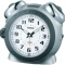 カシオ　クオーツ置時計　大音量ベル音アラーム　シルバー　ＴＱ－６４５Ｓ－８ＪＦ　１台