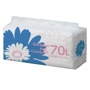 ＴＡＮＯＳＥＥ　ゴミ袋　コンパクト　乳白半透明　７０Ｌ　１パック（５０枚）1