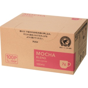 ユニカフェ　オリジナルドリップコーヒー　モカブレンド　カップサイズ　７ｇ　１箱（１００袋）2