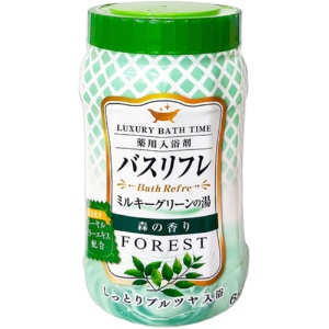 ライオンケミカル　薬用入浴剤バスリフレ　ミルキーグリーンの湯　森の香り　本体　６８０ｇ　１本1