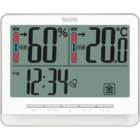 タニタ　温湿度計　ホワイト　ＴＴ－５３８ＷＨ　１個