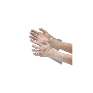 ミドリ安全　ポリエチレン使い捨て手袋　外エンボス　Ｍ　ＶＥＲＴＥ－５７５－Ｍ　１箱（２００枚）1
