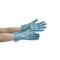 ミドリ安全　ポリエチレン使い捨て手袋　片エンボス　青　ＳＳ　ＶＥＲＴＥ－５０４－ＳＳ　１パック（２００枚）