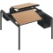 コクヨ　アプティス　テーブル　両面・バスケットタイプ　基本　１２２５×１４００×７２０ｍｍ　天板：ラスティックミディアム　脚：ブラック　ＤＵＰ－ＢＤ１２１４－Ｅ６ＡＭＰ２２　１台
