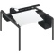 コクヨ　アプティス　テーブル　両面・バスケットタイプ　基本　１２２５×１４００×７２０ｍｍ　天板：ホワイト　脚：ブラック　ＤＵＰ－ＢＤ１２１４－Ｅ６ＡＰＡＷ２　１台
