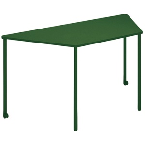コクヨ　Ａｎｙ（エニー）　テーブル　台形　幅１４６０×奥行６５０×高さ７２０ｍｍ　ディープグリーン　ＴＡＮ－ＭＺ１５０６Ｍ１－Ｑ６Ｑ６１　１台1
