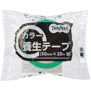 ＴＡＮＯＳＥＥ　カラー養生テープ　５０ｍｍ×２５ｍ　厚み約０．１０５ｍｍ　緑　１巻2