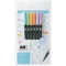 トンボ鉛筆　水性マーカー　デュアルブラッシュペン　ＡＢＴ　６色（各色１本）　ファンシー　ＡＢ－Ｔ６ＣＦＮ　１パック