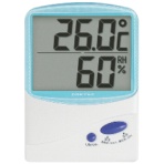ドリテック　デジタル温湿度計　ブルー　Ｏ－２０６ＴＮＯＢＬ　１個