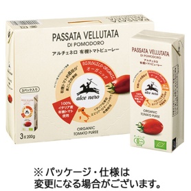 日仏貿易　アルチェネロ　有機トマトピューレー　３Ｐ（２００ｇ×３パックセット）　１箱