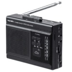 サンワダイレクト　ラジオも聴ける　カセット変換プレーヤー　ｍｉｃｒｏＳＤ　デジタル保存　ＡＣ電源　乾電池　４００－ＭＥＤＩ０３７　１個