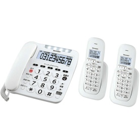 シャープ　デジタルコードレス電話機　子機２台　ホワイト系　ＪＤ－Ｖ３９ＣＷ　１台