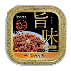 ペットプロジャパン　ＰｅｔＰｒｏ　旨味グルメトレイ　チキン＆野菜　１００ｇ　１個1