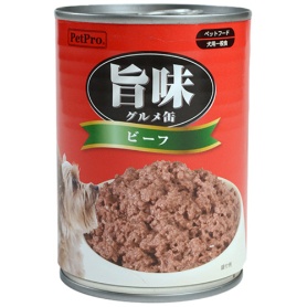 ペットプロジャパン　ＰｅｔＰｒｏ　旨味グルメ缶　ビーフ　３７５ｇ　１個