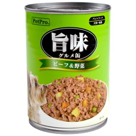 ペットプロジャパン　ＰｅｔＰｒｏ　旨味グルメ缶　ビーフ＆野菜　３７５ｇ　１個