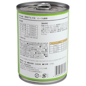 ペットプロジャパン　ＰｅｔＰｒｏ　旨味グルメ缶　ビーフ＆野菜　３７５ｇ　１個2
