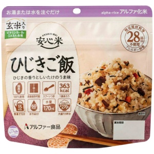 アルファー食品　安心米　ひじきご飯　１ケース（５０食）1