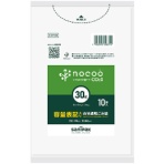 日本サニパック　ｎｏｃｏｏ　容量表記ごみ袋　白半透明